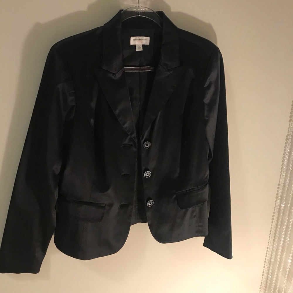 Black satin Blazer